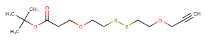 Propargyl-PEG1-SS-PEG1-C2-Boc Chemical Structure